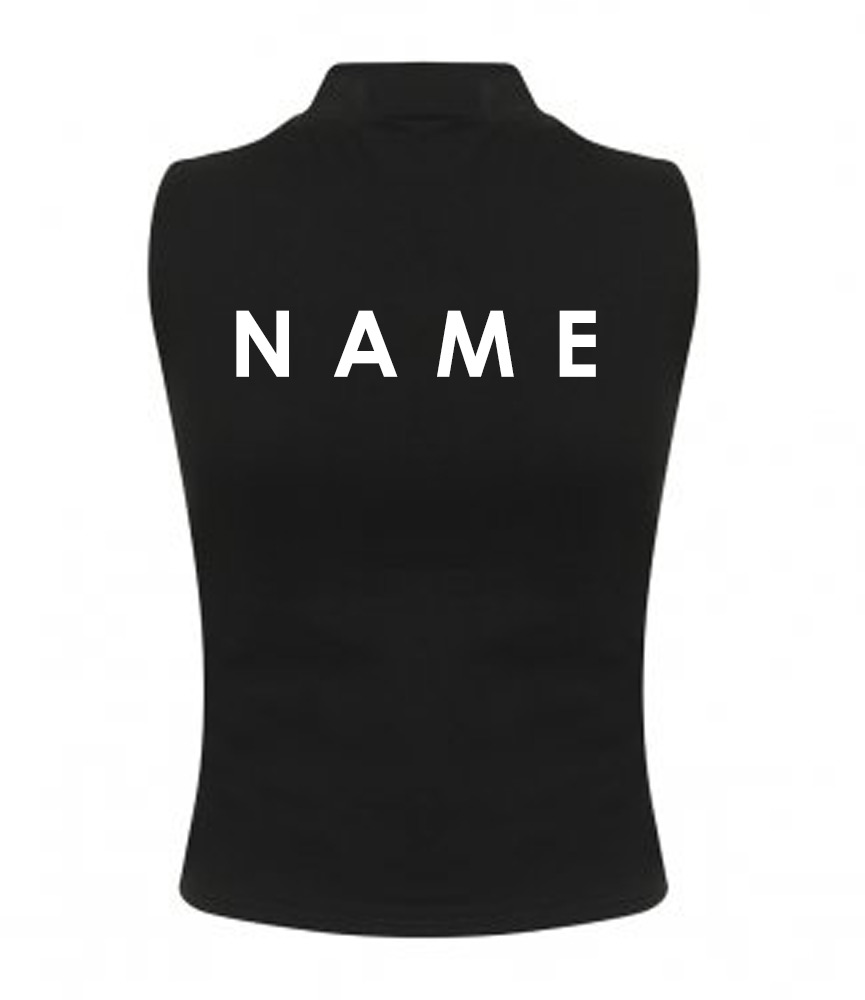 Fusion Adults/Teens High Neck Crop Vest - Image 2