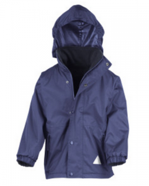 Rocklands jacket with embroidered logo in Navy