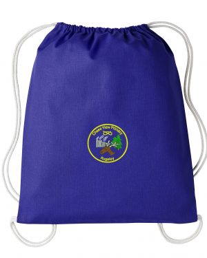 Chase View Primary School 100% Cotton PE Bag in Purple