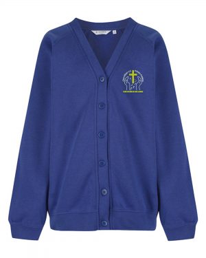 Churchfields Premium Cardigan in Royal Blue