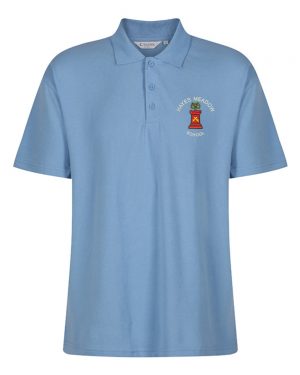 Hayes Meadow Premium Polo Shirt in Sky Blue