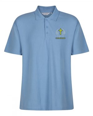Churchfields Premium Polo Shirt in Sky Blue