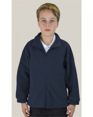 Rocklands fleece with embroidered logo in Navy