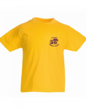 Chancel Primary School PE T-shirt in Yellow