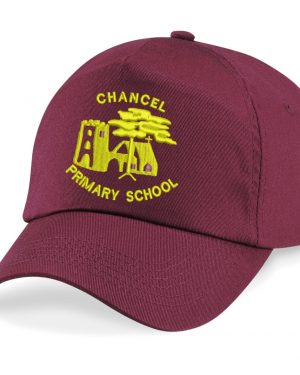 Chancel Primary Shool Baseball Cap in Burgundy