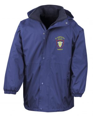 St. Josephs jacket with embroidered logo in Royal Blue