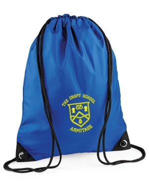 The Croft Primary School PE Bag in Royal Blue