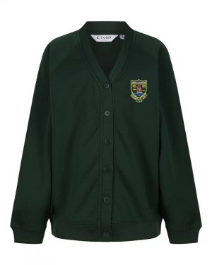 Henry Chadwick Premium Cardigan in Bottle Green