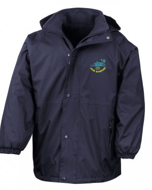John Bamford jacket with embroidered logo in Navy