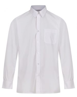 Boys Premium Long Sleeve School Shirt - Twin Pack