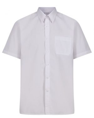 Boys Premium Short Sleeve School Shirt - Twin Pack