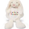 Large 45cm Personalised Embroidered Bunny Rabbit