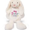 Large 45cm Personalised Embroidered Bunny Rabbit