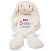 Large 45cm Personalised Embroidered Bunny Rabbit