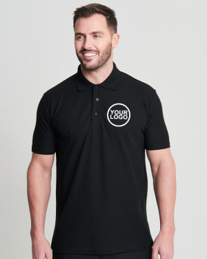 embroidered / printed polo shirt