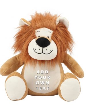 Large 42cm Personalised Embroidered Lion