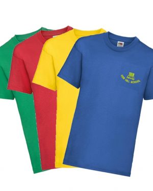 Hob Hill PE T-shirt with embroidered school badge