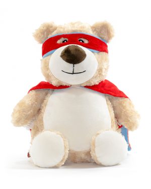 Cubbies Personalised Embroidered Red/Blue Hero Bear