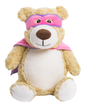 Cubbies Personalised Embroidered Pink/Purple Hero Bear