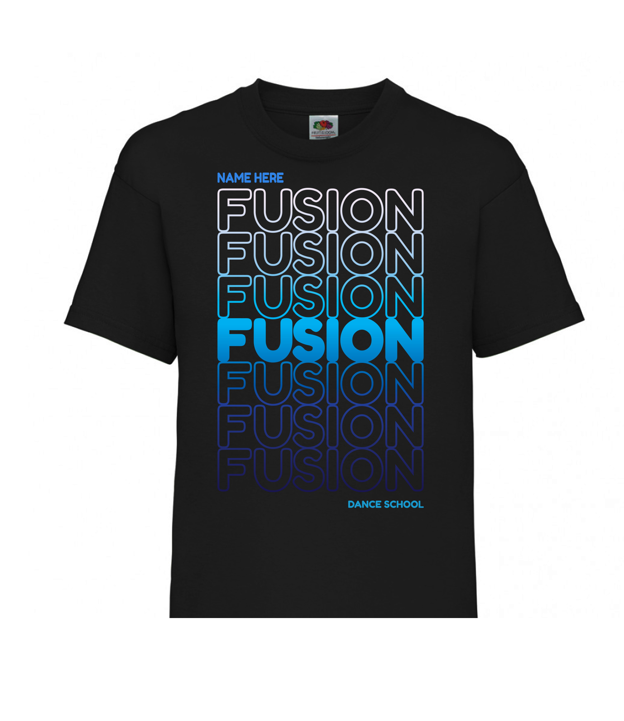 Fusion Kids Gradient TShirt Blueprint Designs