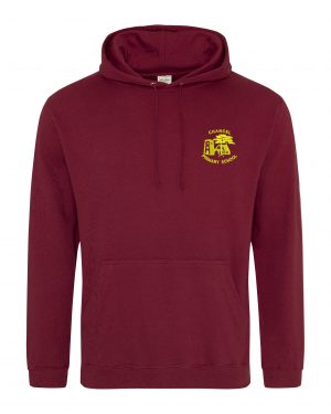 Chancel Primary School PE Hoodie in Burgundy