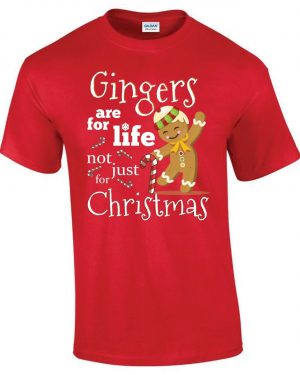 Gingers are for life Unisex ChristmasT-shirt / Xmas Tee Red T-Shirt