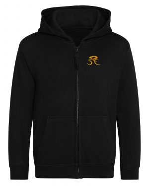 SRC Black Pullover Kids Zipped hoodie