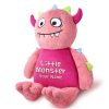 Embroidered Pink Monster Bear
