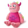 Embroidered Pink Monster Bear