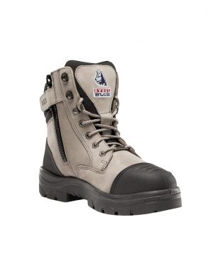 Steel Blue Southern Cross Zip Scuff Slate S3 Leather Work Boot