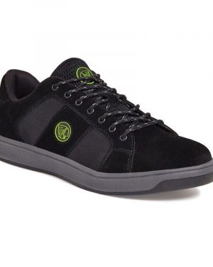 Mens New Apache Black Kick Work Steel Toe Cap Safety Trainers