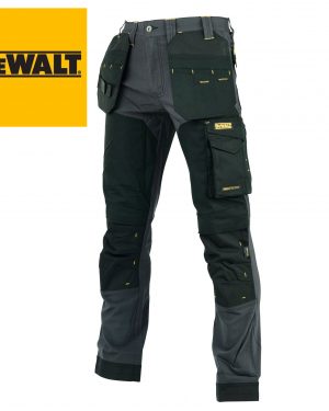 DeWalt Memphis Pro Stretch Holster Pocket Black / Grey Trousers