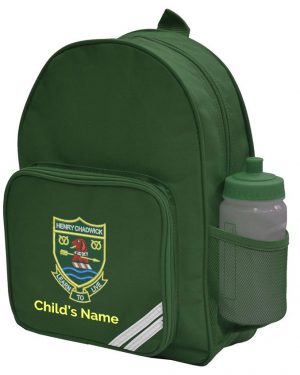Henry Chadwick Primary School Backpack in Bottle Green