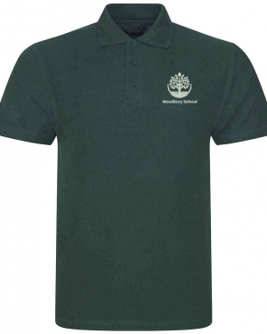 Woodbury School Polo Shirt in Bottle Green