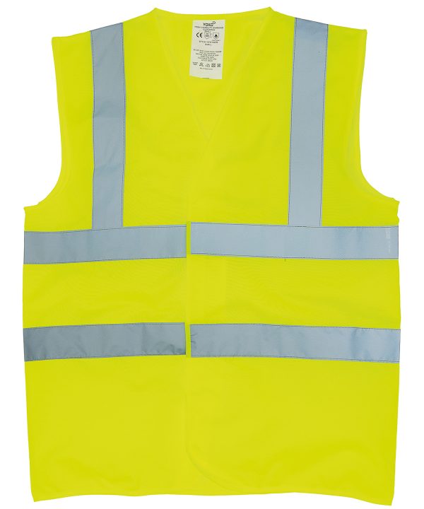 Flame-retardant hi-vis sleeveless waistcoat (HVW100FR) 1 Flame-retardant hi-vis sleeveless waistcoat (HVW100FR)