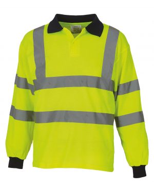 Hi-vis long sleeve polo (HVJ310)