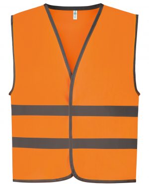 Hi-vis reflective border kids waistcoat (HVW102CH)
