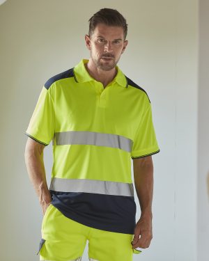 Hi-vis two-tone polo shirt (HVJ220)