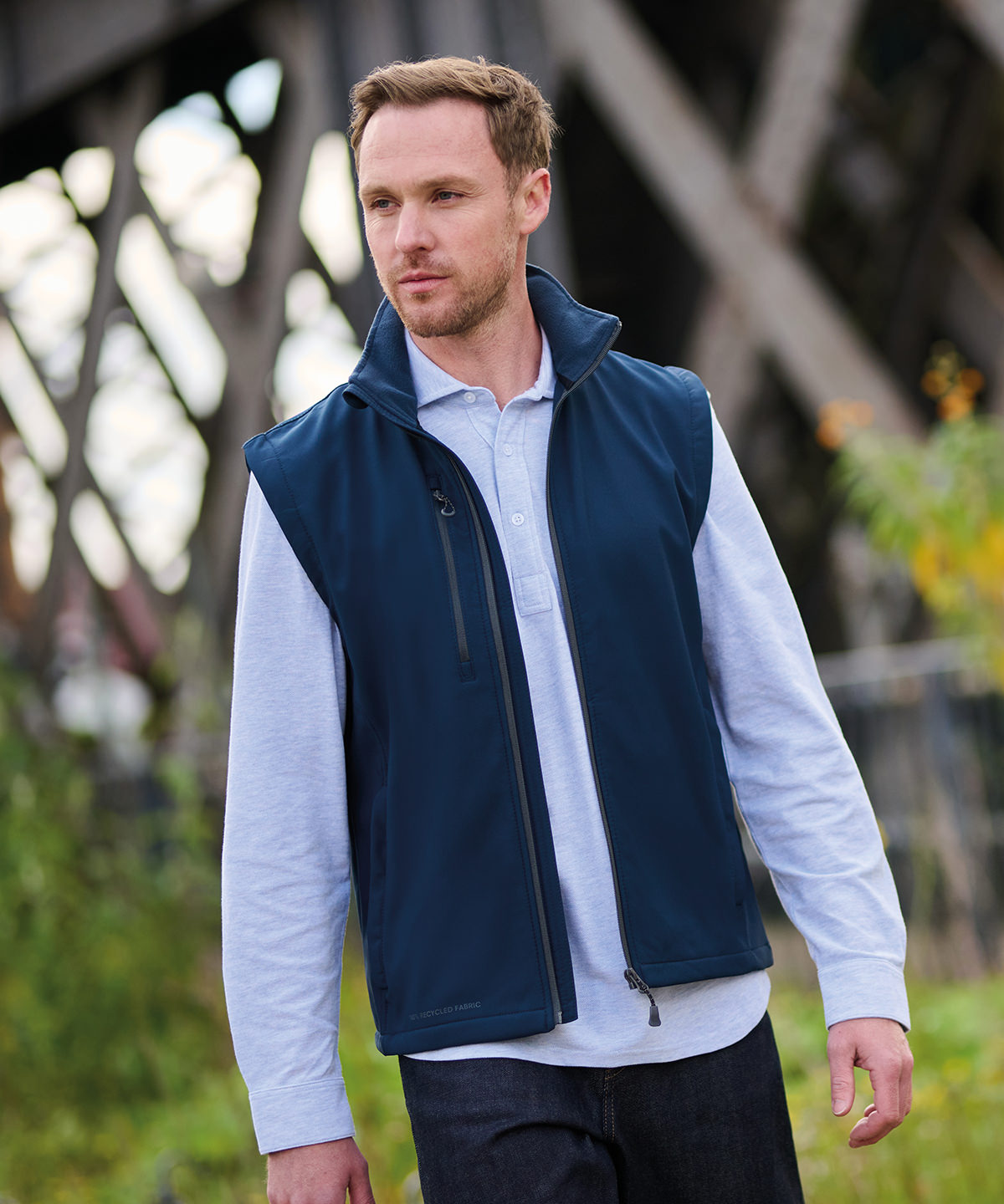 Honestly Made recycled softshell bodywarmer