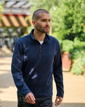 Honestly made recycled half zip fleece 1 Honestly made recycled half zip fleece
