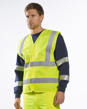 Hi-vis two-band-and-brace vest (C470) 1 Hi-vis two-band-and-brace vest (C470)