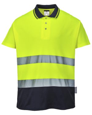 Two-tone cotton Comfort polo (S174) 1 Two-tone cotton Comfort polo (S174)