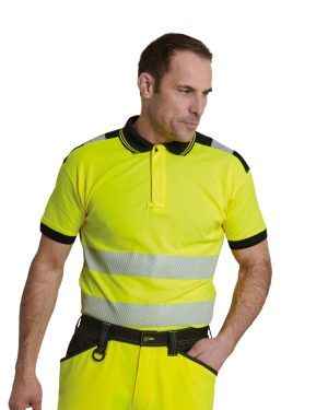 PW3 Hi-vis polo shirt (T180) 1 PW3 Hi-vis polo shirt (T180)