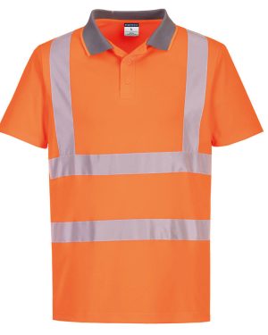 Eco Hi-vis short sleeve polo (EC10) 1 Eco Hi-vis short sleeve polo (EC10)